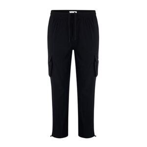Firetrap Mens Tech Regular Combat Trousers / Black